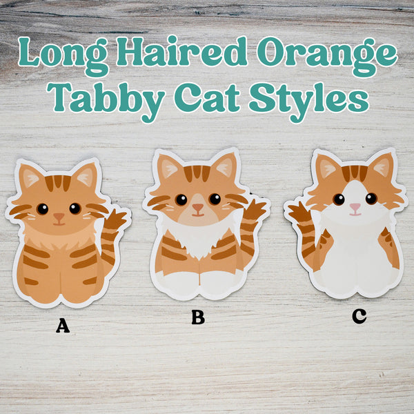 Looks Like My Cat! Long-haired orange tabby cat magnet