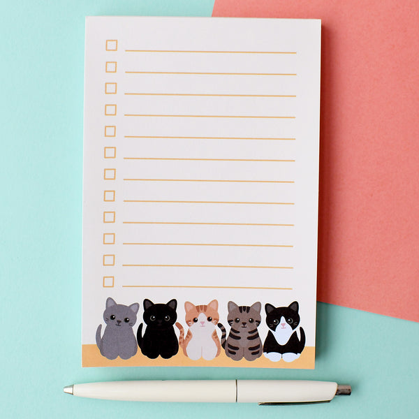 Paw-rade of Cats Checklist Notepad