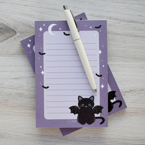Bat Cat Lined Notepad