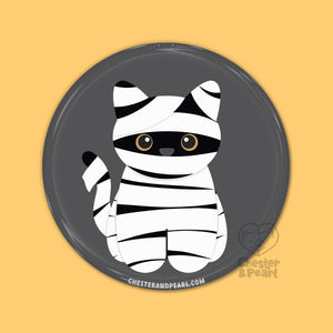 Mummy Cat Pin or Magnet