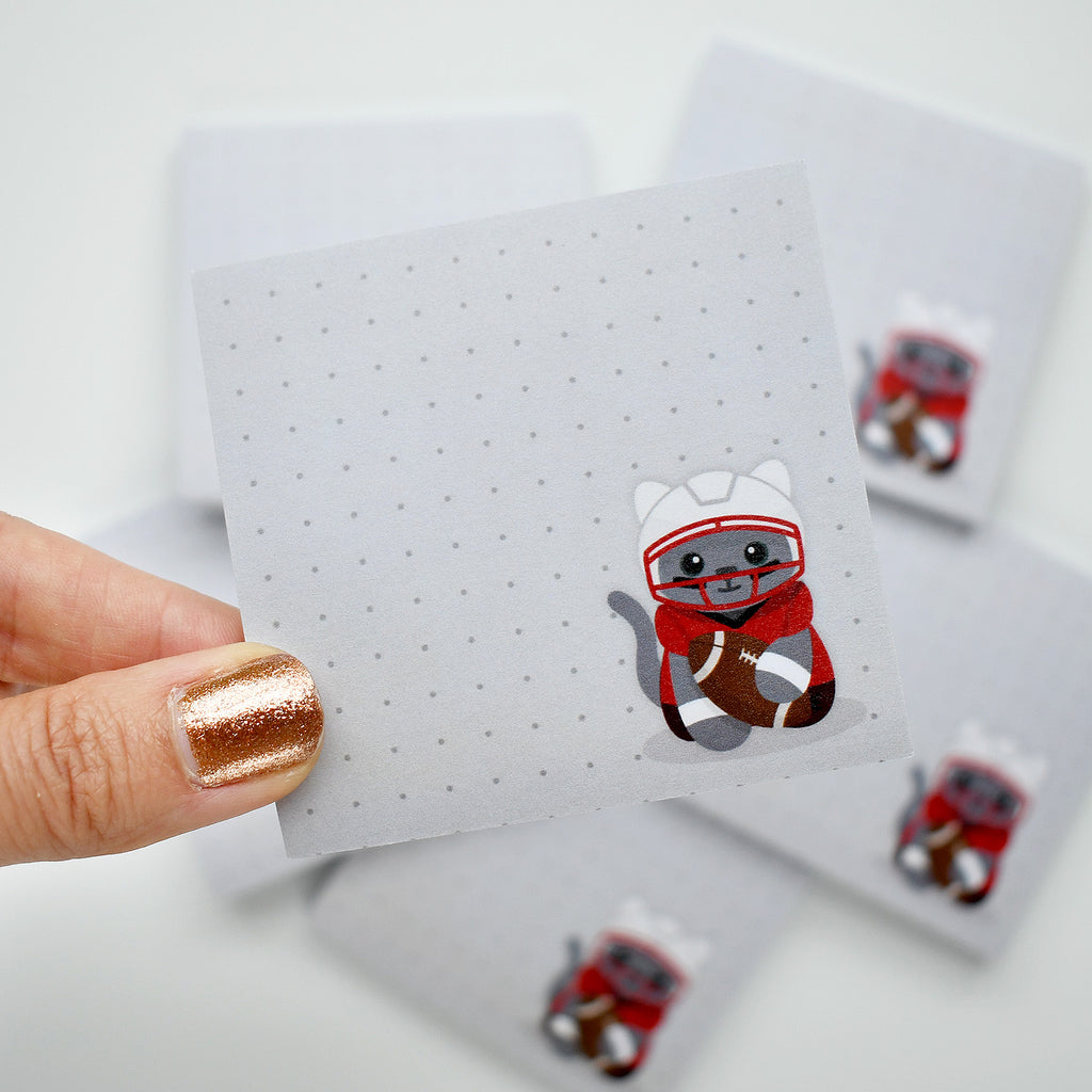 Football Sticky Note Football Cat Sticky Notes – Chester & Pearl