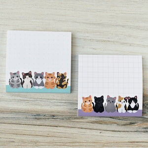 Pair of Cute Cats Sticky Notes