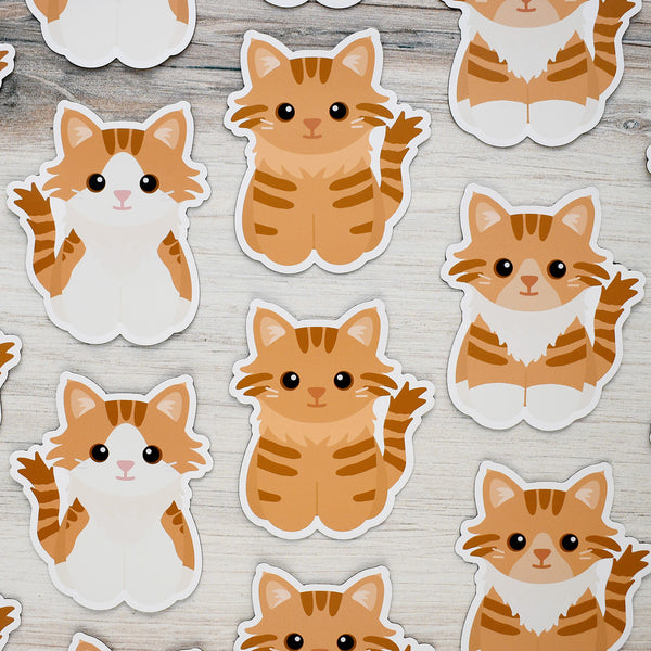 Looks Like My Cat! Long-haired orange tabby cat magnet