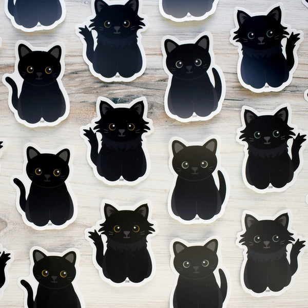 Looks Like My Cat! Black cat sticker