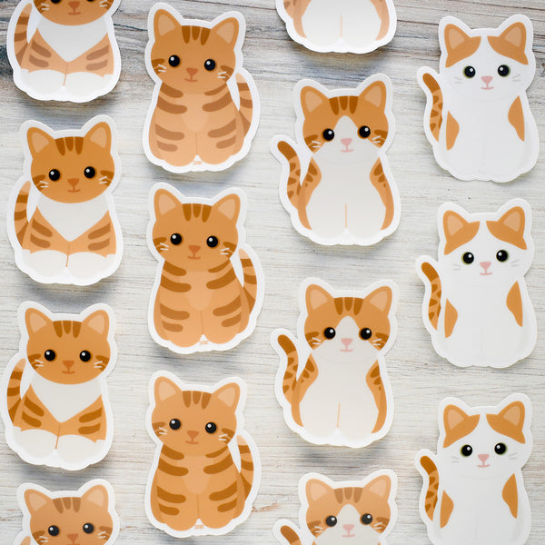 Looks Like My Cat! Orange tabby cat sticker