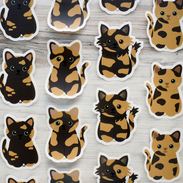 Looks Like My Cat! Tortoiseshell cat sticker