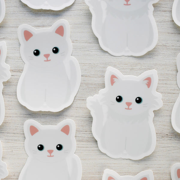 Looks Like My Cat! White cat sticker