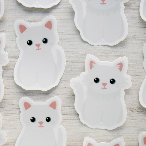 Looks Like My Cat! White cat sticker