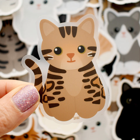 Looks Like My Cat! Brown Bengal cat sticker