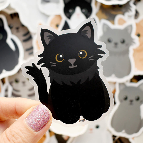 Looks Like My Cat! Black cat sticker