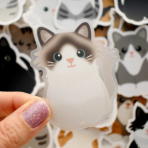 Looks Like My Cat! Bicolor Seal Point Ragdoll cat sticker