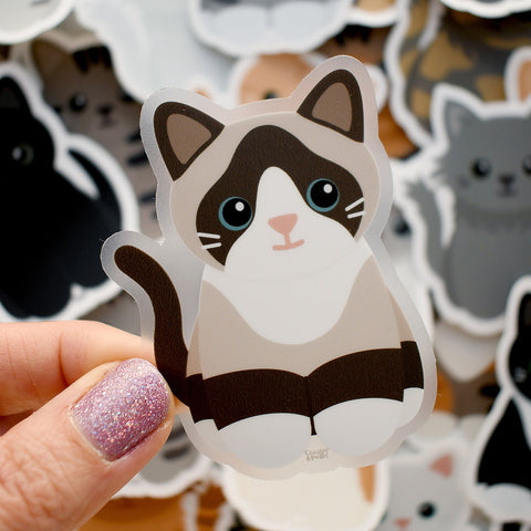 Looks Like My Cat! Snowshoe cat sticker