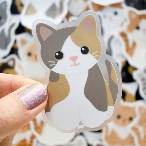 Looks Like My Cat! Dilute calico cat sticker