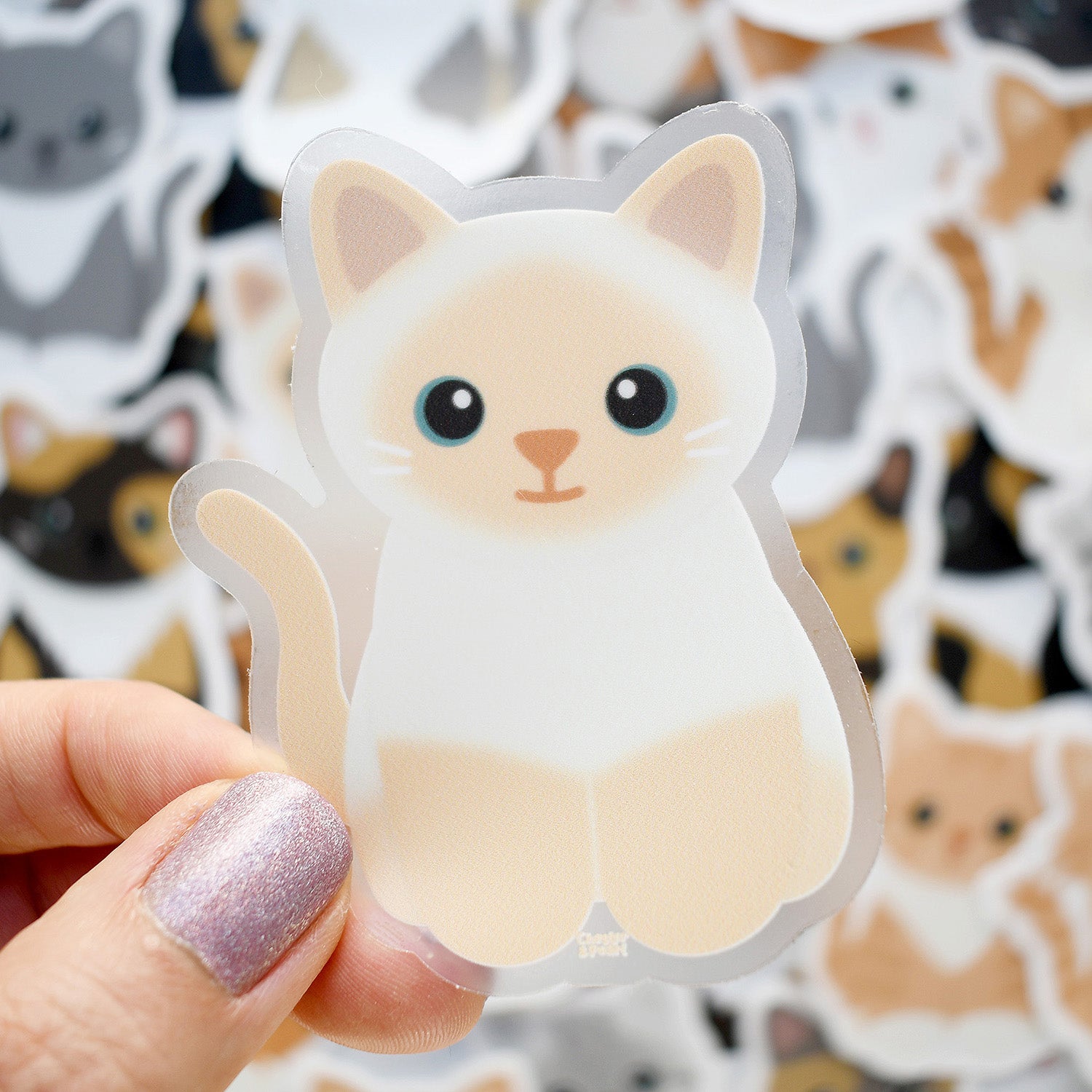 Looks Like My Cat! Flame point Siamese cat sticker