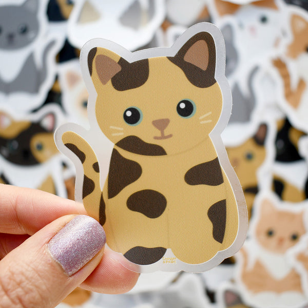 Looks Like My Cat! Tortoiseshell cat sticker
