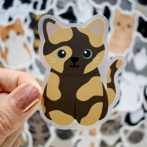 Looks Like My Cat! Tortoiseshell cat sticker