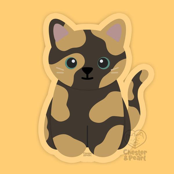 Looks Like My Cat! Tortoiseshell cat sticker