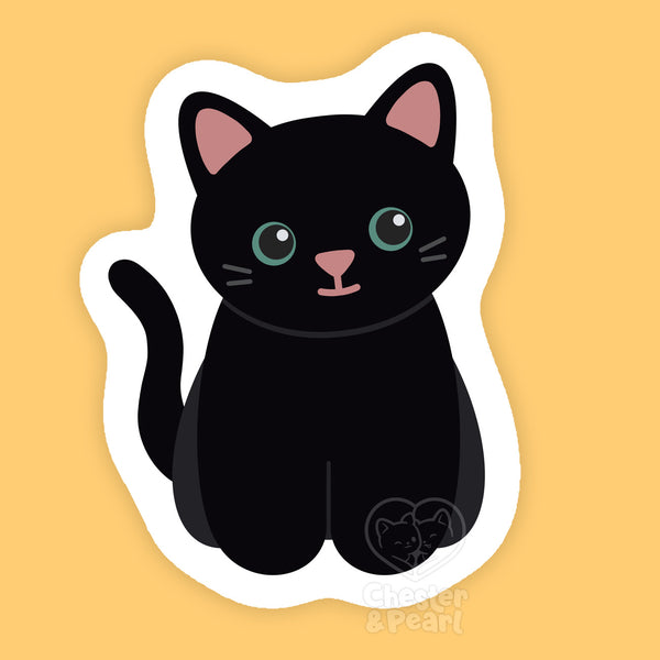 Looks Like My Cat! Black cat sticker