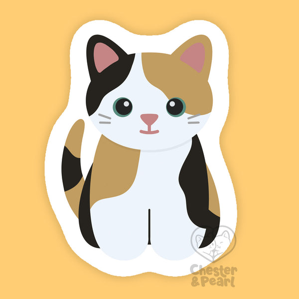 Looks Like My Cat! Calico cat sticker