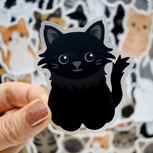 Looks Like My Cat! Black cat sticker