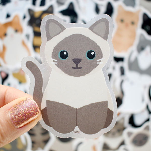 Looks Like My Cat! Blue point Siamese cat sticker