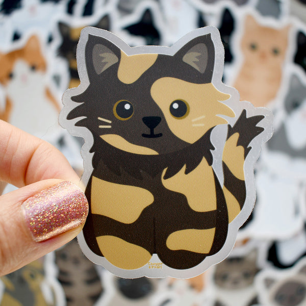 Looks Like My Cat! Tortoiseshell cat sticker