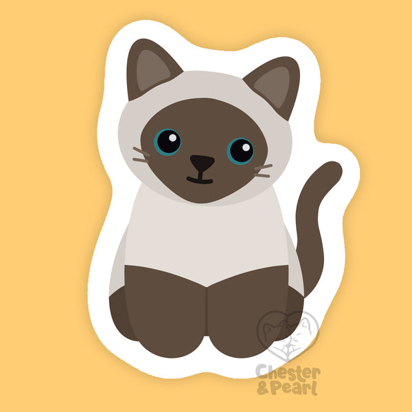 Looks Like My Cat! Siamese cat sticker