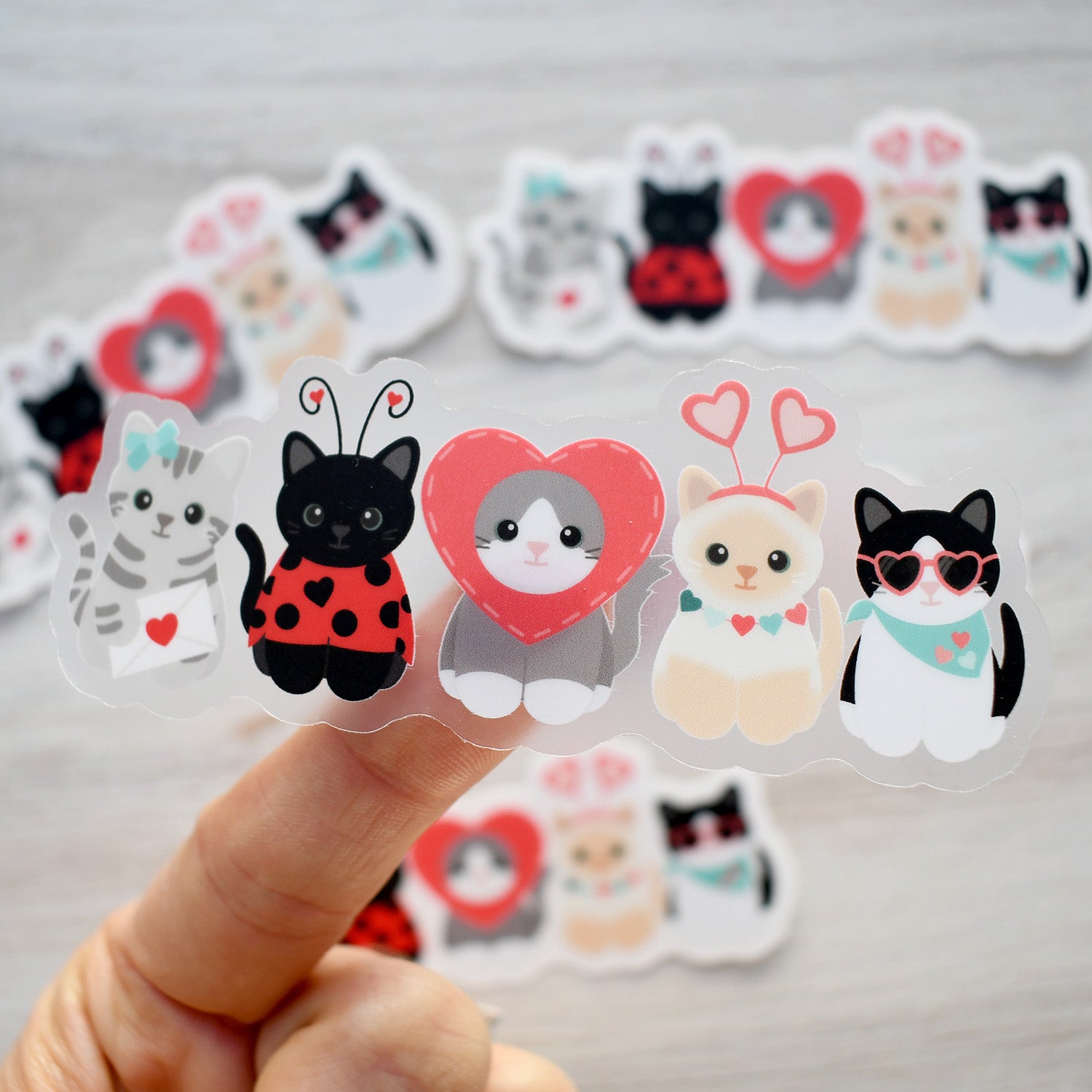 Little Loves 4-in. Vinyl Cat Sticker