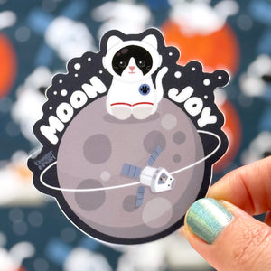 Moon Joy Cat Astronaut 3-in. Vinyl Sticker