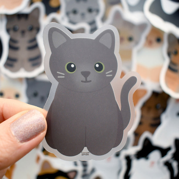 Looks Like My Cat! Russian Blue cat sticker