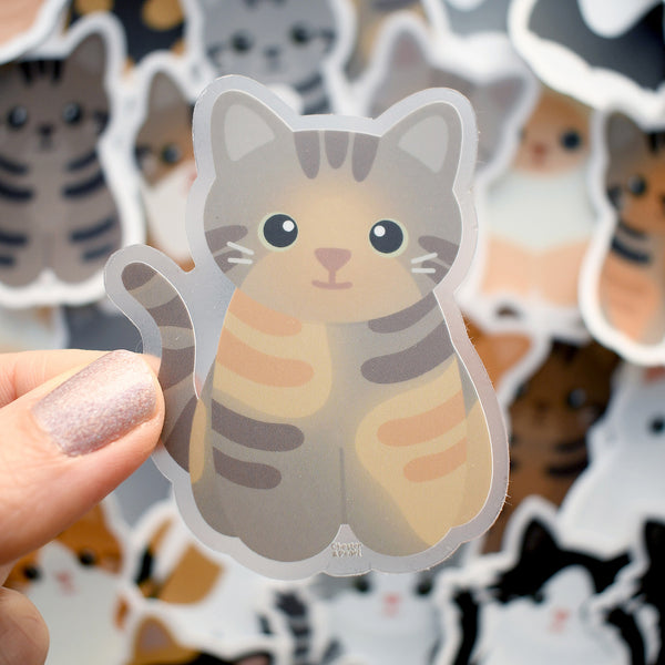 Looks Like My Cat! Dilute torbie cat sticker