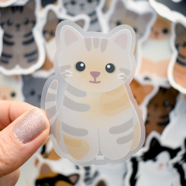 Looks Like My Cat! Dilute torbie cat sticker