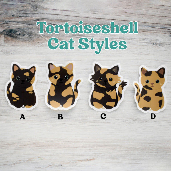 Looks Like My Cat! Tortoiseshell cat sticker
