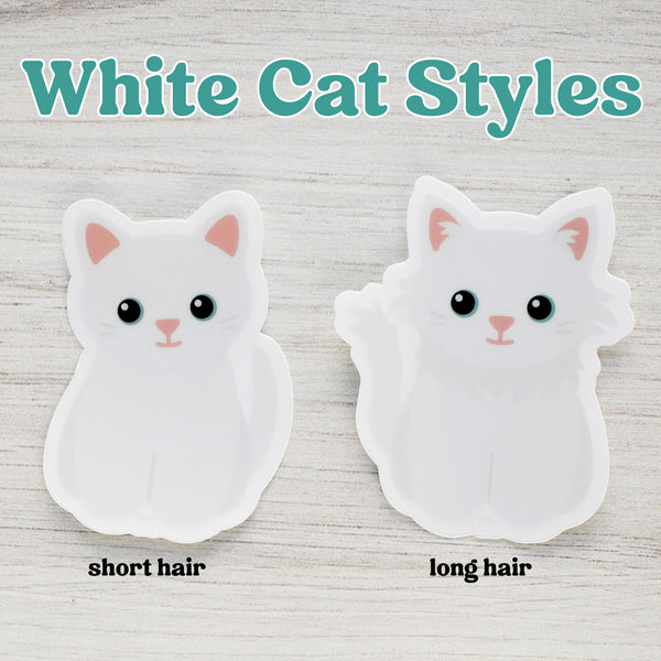 Looks Like My Cat! White cat sticker