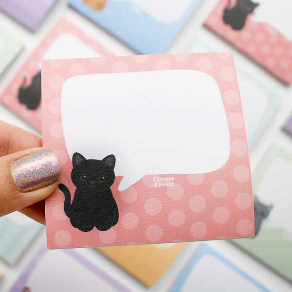 Black Cat Post-It® Notes