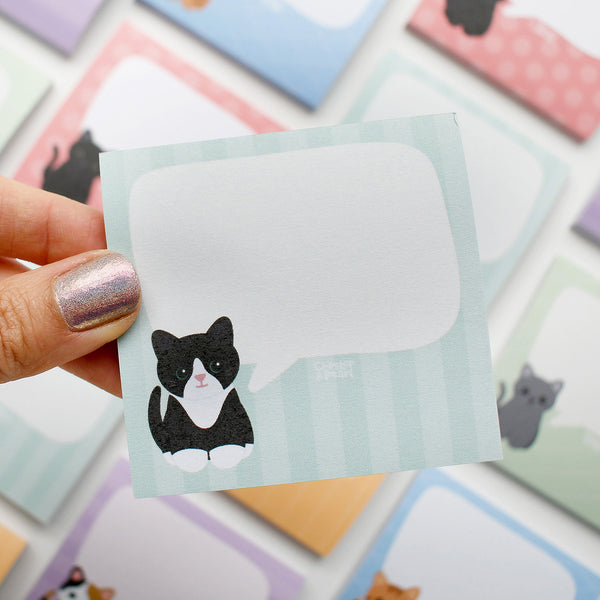 Black Tuxedo Cat Post-It® Notes