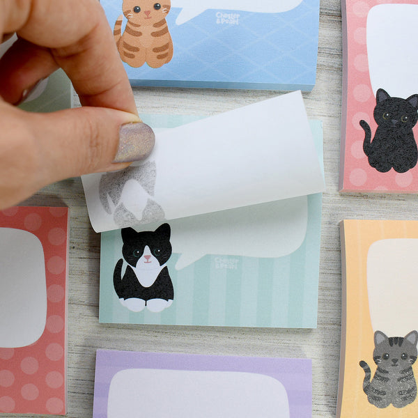 Black Tuxedo Cat Post-It® Notes