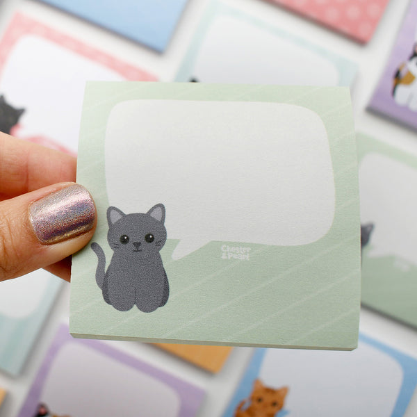 Gray Cat Post-It® Notes