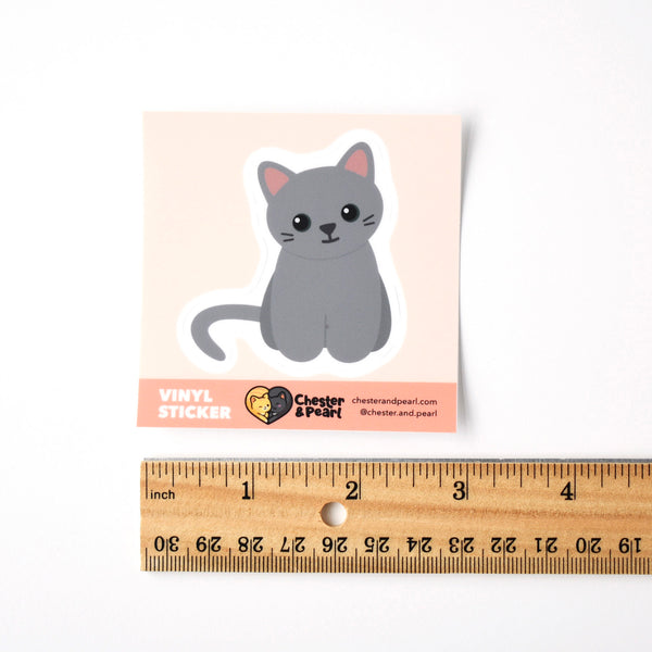 Looks Like My Cat! Gray cat sticker