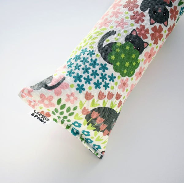 Black Cats in Flowers Kicker Cat Toy