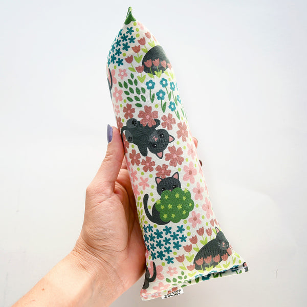 Black Cats in Flowers Kicker Cat Toy