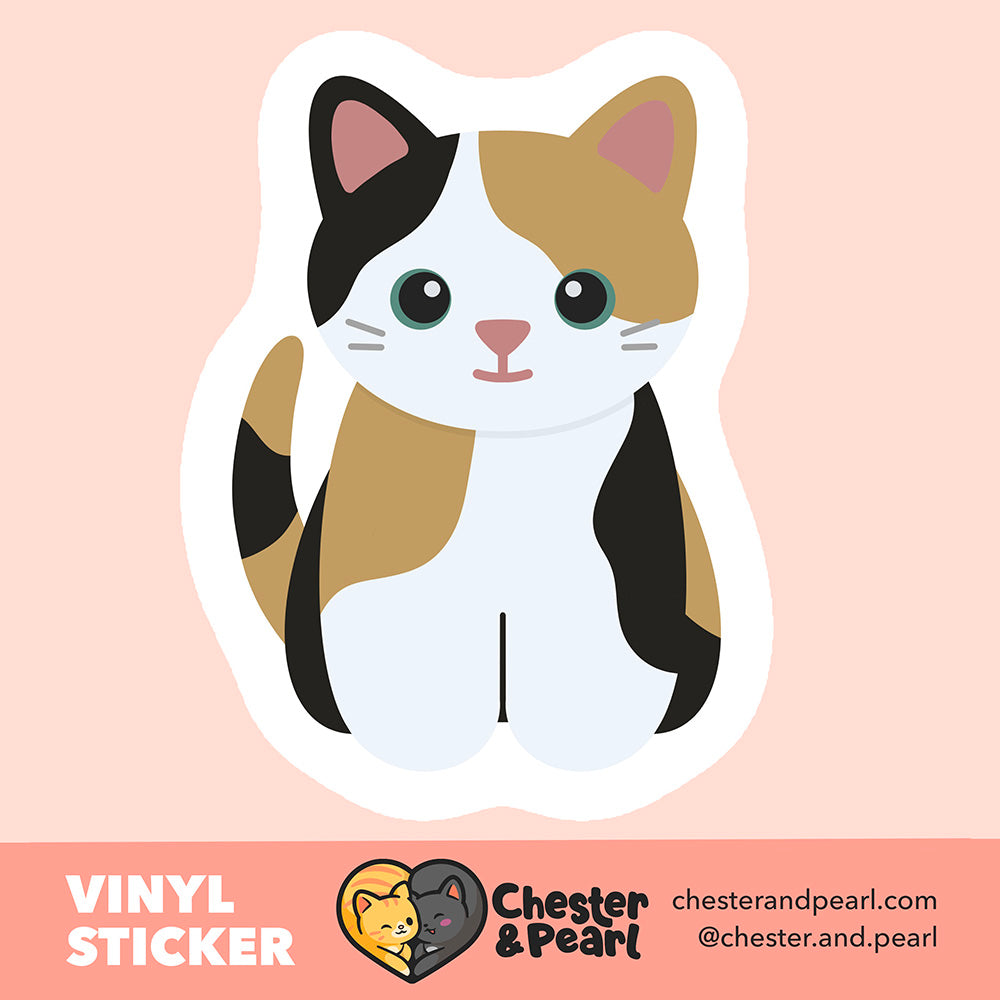 Looks Like My Cat! Calico cat sticker – Chester & Pearl